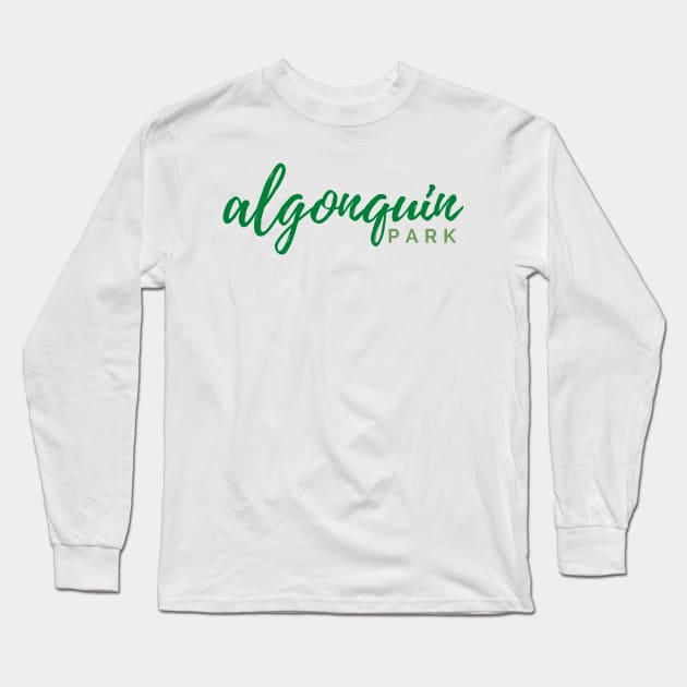Algonquin Park Long Sleeve T-Shirt by stickersbyjori